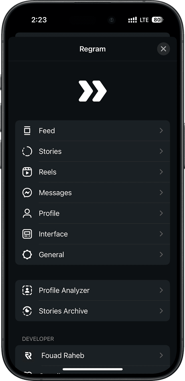 Regram screenshot 1